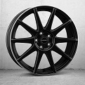 Borbet GTX black matt rim silver